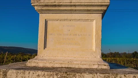 Charge of the Light Brigade monument Video stock 97432436