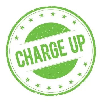 CHARGE-UP stamp sign Illustrazione stock