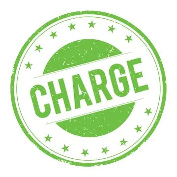 CHARGE stamp sign Stock Illustration