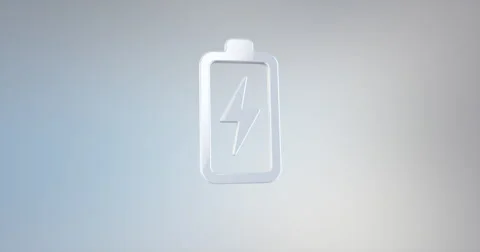 Charge White 3d Icon Stock Footage 67104839