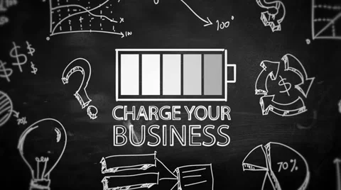 Charge your business looping animation  4K (Ultra HD) resolution Stock Footage 38167110