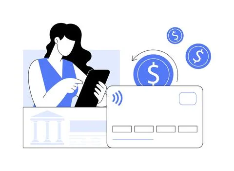 Chargeback abstract concept vector illustration. Stock Illustration