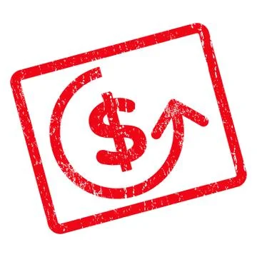 Chargeback Icon Rubber Stamp Illustrazione stock
