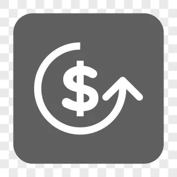 Chargeback Rounded Square Button Illustrazione stock