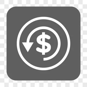 Chargeback Rounded Square Button Illustrazione stock