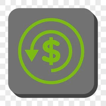 Chargeback Rounded Square Button Stock Illustration
