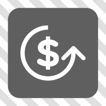 Chargeback Rounded Square Button Stock Illustration