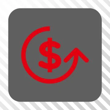 Chargeback Rounded Square Button Stock Illustration