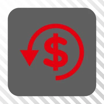 Chargeback Rounded Square Button Stock Illustration