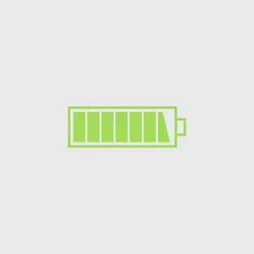 Charged battery icon. Stock Illustration