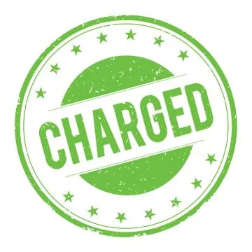 CHARGED stamp sign Stock Illustration