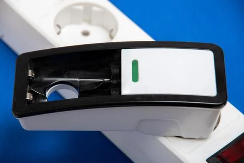 A charger capable of charging one or two lithium-ion AA AAA batteries without Stock Photos