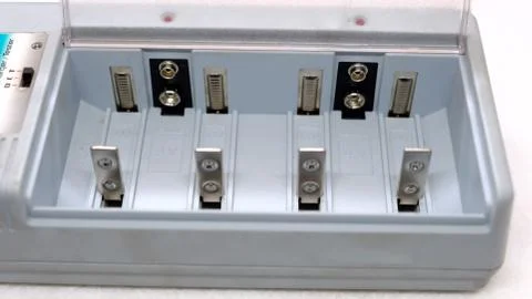 Charger for different battery types Stock Photos