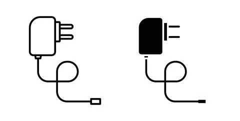 Charger icon symbol. Flat Vector illustration Illustrazione stock