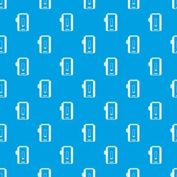 Charger pattern seamless blue Illustrazione stock