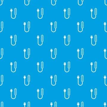 Charger pattern seamless blue Illustrazione stock