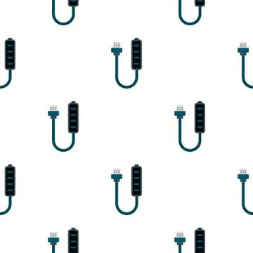 Charger pattern seamless Stock Illustration