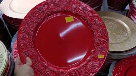 Charger Plate Selection Stock Footage 159288104