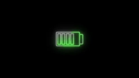 Charger Running Battery Animation – Tech UI Element Stock Footage 309698448