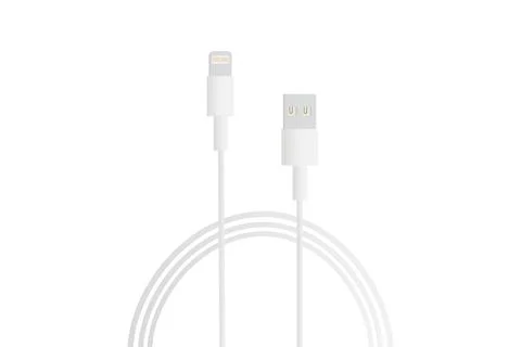 Charger for smartphone or tablet computer isolated Stock Illustration