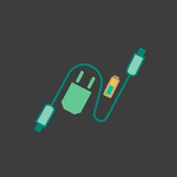 Charging accessories icon Stock Illustration