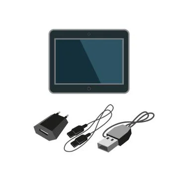 Charging accessories icon Stock Illustration