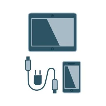Charging accessories icon Stock Illustration