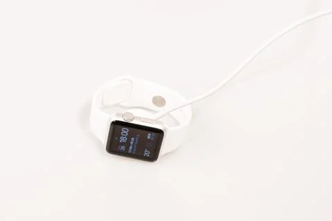 Charging the Apple Watch Stock Photos