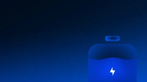 Charging battery large Stock Footage 335608826