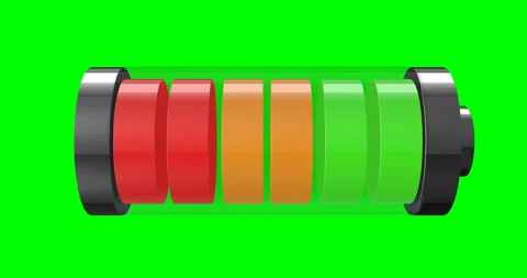 Charging Battery loop 3d animation Stock Footage 192136467