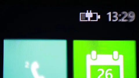 Charging battery on smartphone closeup 動画素材 85167844