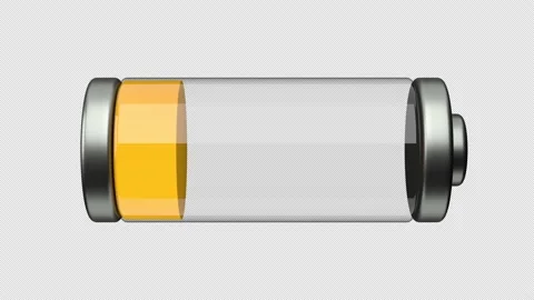 Charging battery, UHD, cartoon 3D render with alpha channel Stock Footage 166409837