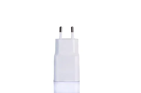 Charging block on a white background Stock Photos