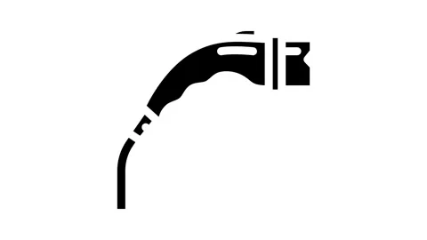 Charging cable electric glyph icon animation Stock Footage 326743054