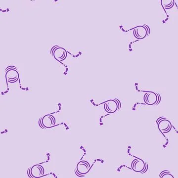Charging cable electric glyph seamless pattern Stock Illustration