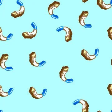 Charging cable electric isometric icon seamless pattern Stock Illustration