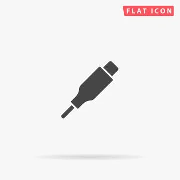Charging Cable flat vector icon Stock Illustration