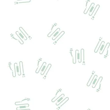 Charging cable glyph vector seamless pattern black Stock Illustration