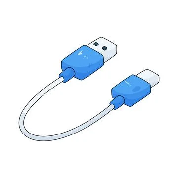 Charging cable Stock Illustration