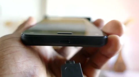 Charging Cellphone Stock Footage 65307561