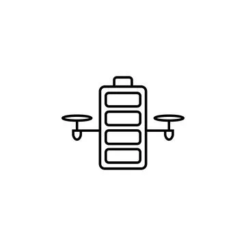 Charging a drone icon. Element of drones for mobile concept and web apps illu Stock Illustration