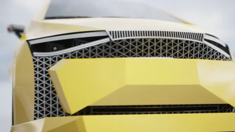 Charging of electric car. 3D rendering. Stock Footage 152297604