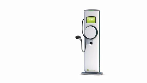 Charging Electric Car Stock Footage 88688041