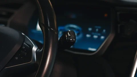 Charging of an electric car Stock Footage 92552491