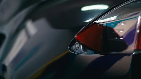 Charging of an electric car Stock Footage 92554200