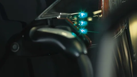 Charging of an electric car Stock Footage 92575692