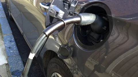 Charging electric car. Stock Footage 171971314