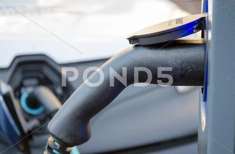 Charging electric car Stock Photos