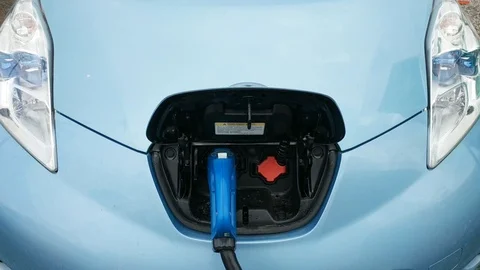 Charging electric car2 Stock Footage 122821570