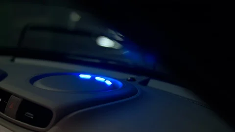 Charging an Electric Vehicle (EV) From Inside Cabin Video stock 87149025